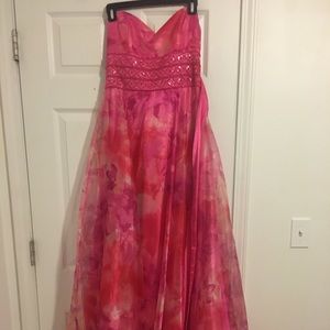 Pink prom dress